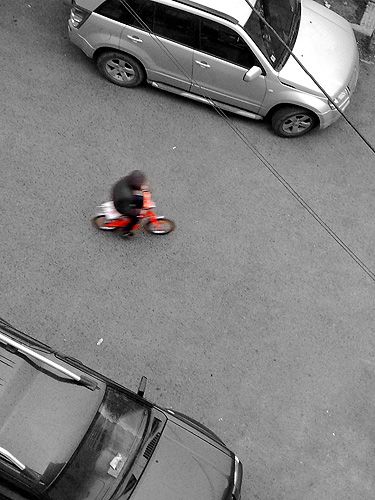 Kid Riding Bike