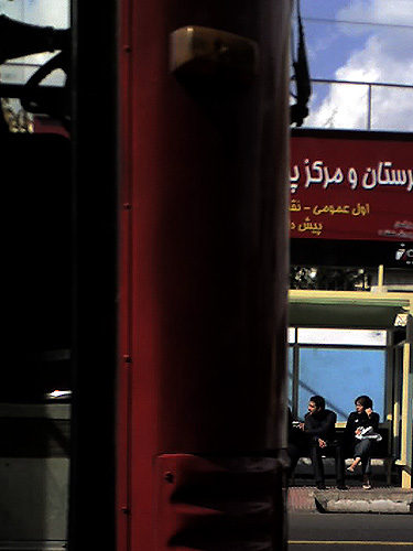 Bus stop, Tehran